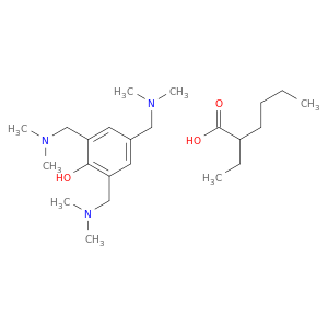 六烷基酸,2-乙基,Compd。用2,4,6-Tris[(二甲基氨基)甲基]苯酚(1:?)