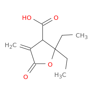 3-Furancarboxylic acid, 2,2-diethyltetrahydro-4-methylene-5-oxo-