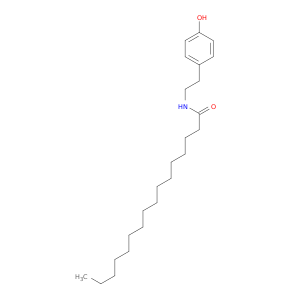 Hexadecanamide, N-[2-(4-hydroxyphenyl)ethyl]-