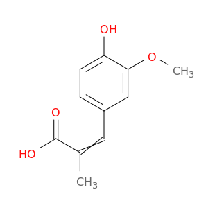 3-(4-HYDROXY-3-METHOXY-PHENYL)-2-METHYL-ACRYLIC ACID