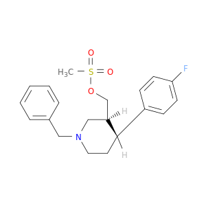 trans 1-Benzyl-4-(4-fluorophenyl)-3-methylsulfonatepiperidine