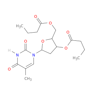 [3-butanoyloxy-5-(5-methyl-2,4-dioxo-pyrimidin-1-yl)oxolan-2-yl]methyl butanoate