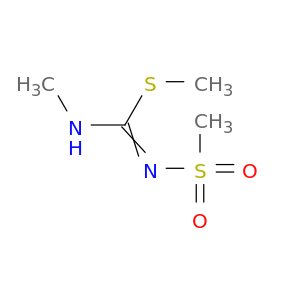 Carbamimidothioic acid, N-methyl-N'-(methylsulfonyl)-, methyl ester