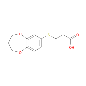 3-(3,4-Dihydro-2H-1,5-benzodioxepin-7-ylsulfanyl)propanoic Acid
