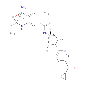 N1-[(3-内型)-8-[5-(环丙基羰基)-2-吡啶基]-8-氮杂双环[3.2.1]辛-3-基]-2-甲基-5-[[(1R)-1-甲基丙基]氨基]-1,4-苯二甲酰胺