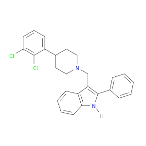 1H-Indole, 3-[[4-(2,3-dichlorophenyl)-1-piperidinyl]methyl]-2-phenyl-