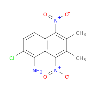 1-Naphthalenamine, 2-chloro-6,7-dimethyl-5,8-dinitro-