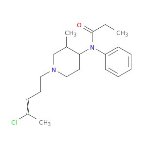 Propanamide,N-[1-(4-chloro-3-penten-1-yl)-3-methyl-4-piperidinyl]-N-phenyl-