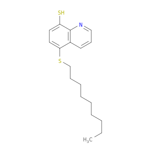 8-Quinolinethiol, 5-(nonylthio)-