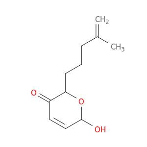 2H-Pyran-3(6H)-one, 6-hydroxy-2-(4-methyl-4-pentenyl)-