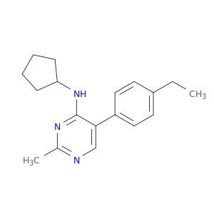 4-Pyrimidinamine, N-cyclopentyl-5-(4-ethylphenyl)-2-methyl-