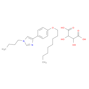 1-butyl-4-[4-(octyloxy)phenyl]-1h-imidazole 2,3-dihydroxybutanedioate(1:1)