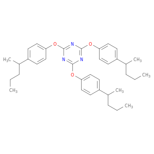 1,3,5-Triazine,2,4,6-tris[4-(1-methylbutyl)phenoxy]-