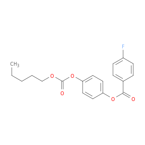 Benzoic acid, 4-fluoro-, 4-[[(pentyloxy)carbonyl]oxy]phenyl ester