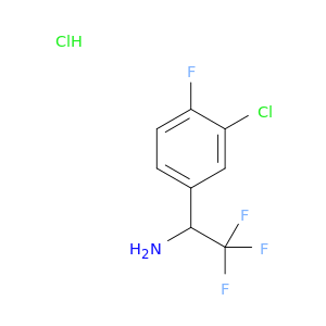 1-(3-Chloro-4-Fluorophenyl)-2,2,2-Trifluoroethan-1-Amine Hydrochloride