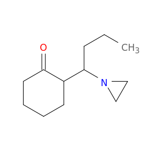 Cyclohexanone,2-[1-(1-aziridinyl)butyl]-