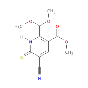 3-Pyridinecarboxylicacid, 5-cyano-2-(dimethoxymethyl)-1,6-dihydro-6-thioxo-, methyl ester