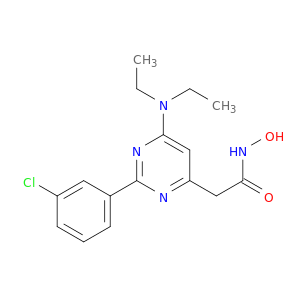 2-(M-CHLOROPHENYL)-6-(DIETHYLAMINO)-4-PYRIMIDINEACETOHYDROXAMIC ACID