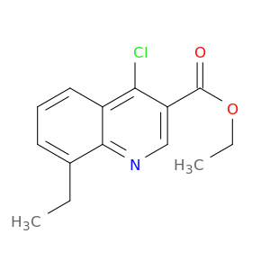 3-Quinolinecarboxylic acid, 4-chloro-8-ethyl-, ethyl ester