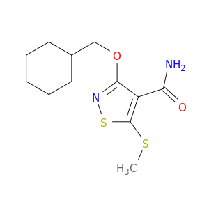 4-Isothiazolecarboxamide, 3-(cyclohexylmethoxy)-5-(methylthio)-