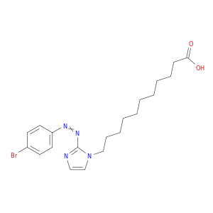 1H-Imidazole-1-undecanoic acid, 2-[(4-bromophenyl)azo]-