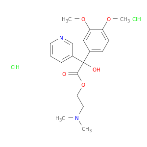 3-Pyridineacetic acid, a-(3,4-dimethoxyphenyl)-a-hydroxy-, 2-(dimethylamino)ethylester, hydrochloride (1:2)