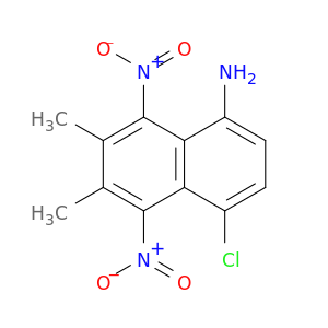 1-Naphthalenamine, 4-chloro-6,7-dimethyl-5,8-dinitro-