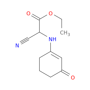 Acetic acid, cyano[(3-oxo-1-cyclohexen-1-yl)amino]-, ethyl ester