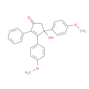 2-Cyclopenten-1-one, 4-hydroxy-3,4-bis(4-methoxyphenyl)-2-phenyl-