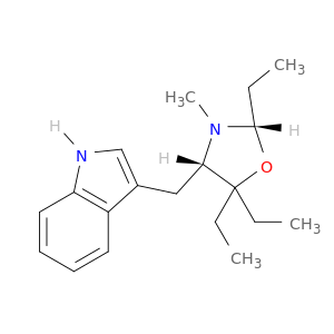 1H-Indole, 3-[[(2S,4S)-2,5,5-triethyl-3-methyl-4-oxazolidinyl]methyl]-