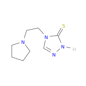 3H-1,2,4-Triazole-3-thione, 2,4-dihydro-4-[2-(1-pyrrolidinyl)ethyl]-