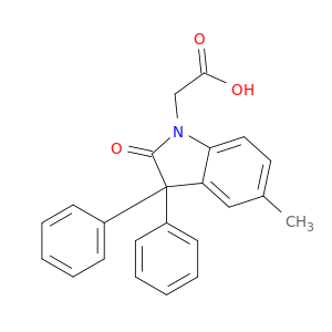 1H-Indole-1-aceticacid, 2,3-dihydro-5-methyl-2-oxo-3,3-diphenyl-