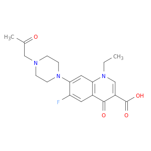 3-Quinolinecarboxylicacid, 1-ethyl-6-fluoro-1,4-dihydro-4-oxo-7-[4-(2-oxopropyl)-1-piperazinyl]-
