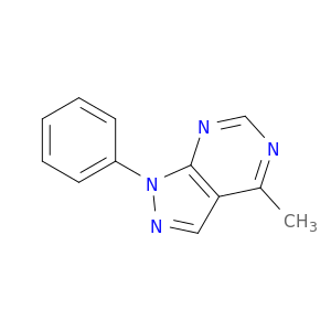1H-Pyrazolo[3,4-d]pyrimidine, 4-methyl-1-phenyl-