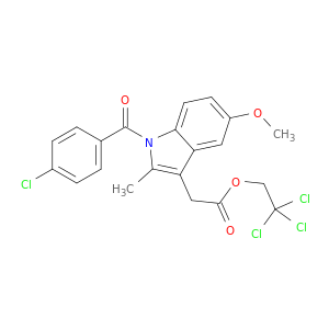 1H-Indole-3-aceticacid, 1-(4-chlorobenzoyl)-5-methoxy-2-methyl-, 2,2,2-trichloroethyl ester