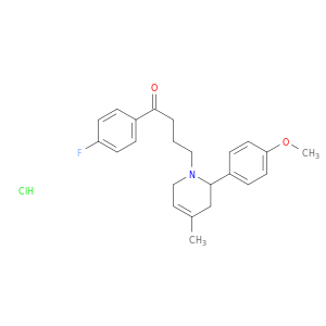 1-(4-fluorophenyl)-4-[2-(4-methoxyphenyl)-4-methyl-3,6-dihydropyridin-1(2h)-yl]butan-1-one hydrochloride(1:1)