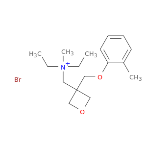 3-Oxetanemethanaminium,N,N-diethyl-N-methyl-3-[(2-methylphenoxy)methyl]-, bromide (1:1)