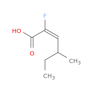 2-Hexenoic acid, 2-fluoro-4-methyl-, (E)-