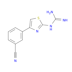 Guanidine, [4-(3-cyanophenyl)-2-thiazolyl]-