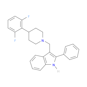 1H-Indole, 3-[[4-(2,6-difluorophenyl)-1-piperidinyl]methyl]-2-phenyl-