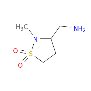 3-(aminomethyl)-2-methyl-1lambda6,2-thiazolidine-1,1-dione