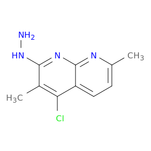1,8-Naphthyridine,4-chloro-2-hydrazinyl-3,7-dimethyl-