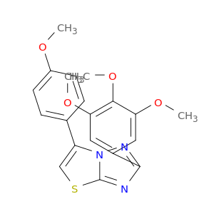 Thiazolo[3,2-b][1,2,4]triazole,6-(4-methoxyphenyl)-2-(3,4,5-trimethoxyphenyl)-