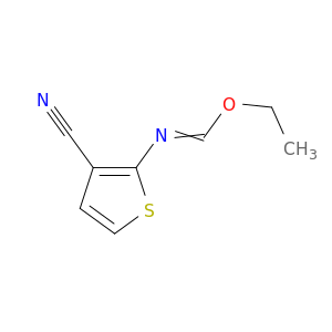 Methanimidic acid, N-(3-cyano-2-thienyl)-, ethyl ester