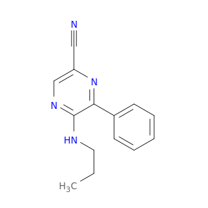 Pyrazinecarbonitrile, 6-phenyl-5-(propylamino)-