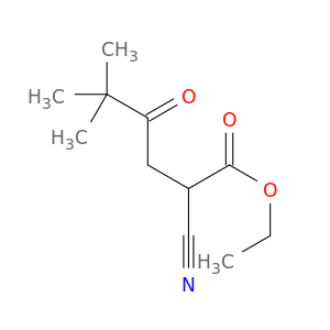 Hexanoic acid, 2-cyano-5,5-dimethyl-4-oxo-, ethyl ester