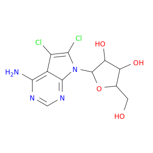 2-(4-Amino-5,6-dichloro-pyrrolo(2,3-d)pyrimidin-7-yl)-5-hydroxymethyl-tetrahydro-furan-3,4-diol