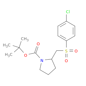 2-(4-氯-苯磺酰基甲基)-吡咯烷-1-羧酸叔丁基酯