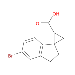 5'-bromo-2',3'-dihydrospiro[cyclopropane-1,1'-indene]-3-carboxylic acid