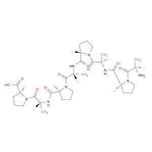 L-Proline, D-alanyl-L-prolyl-D-alanyl-L-prolyl-D-alanyl-L-prolyl-D-alanyl-